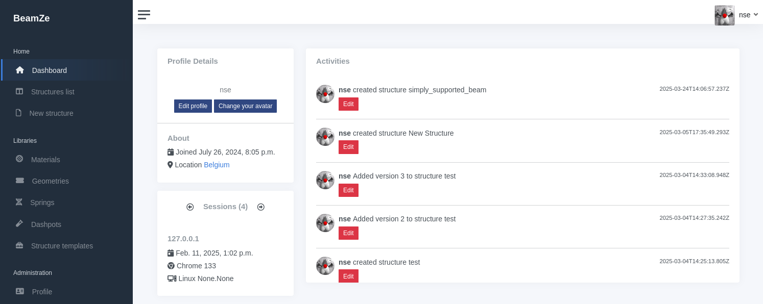 portal web page
